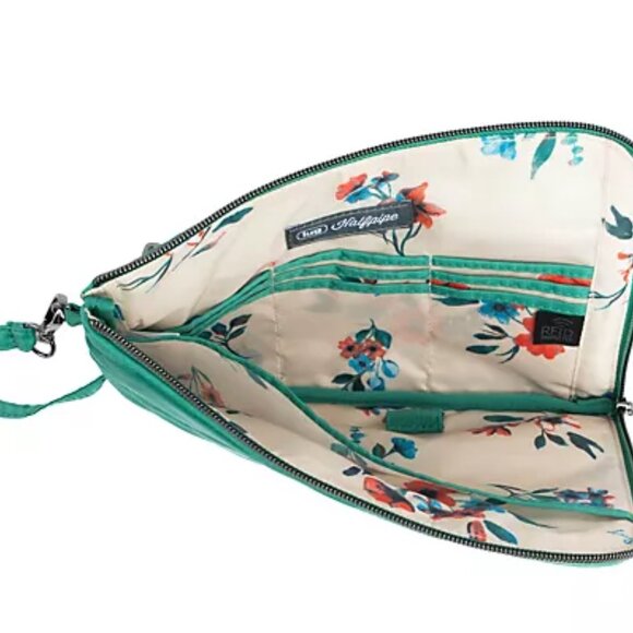 LUG- NWT- HALF PIPE ZIP WRISTLET (RFID)- BLUE MOON (ALOHA TEAL INTERIOR) - Picture 4 of 5